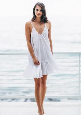 9Seed Core Cotton Ruffle Mini Dress