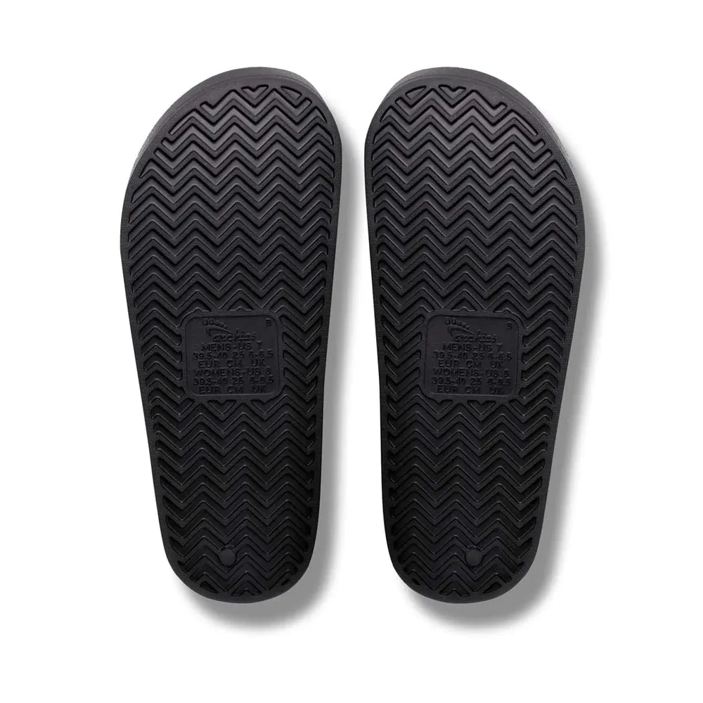Archies Arch Support Slides Black