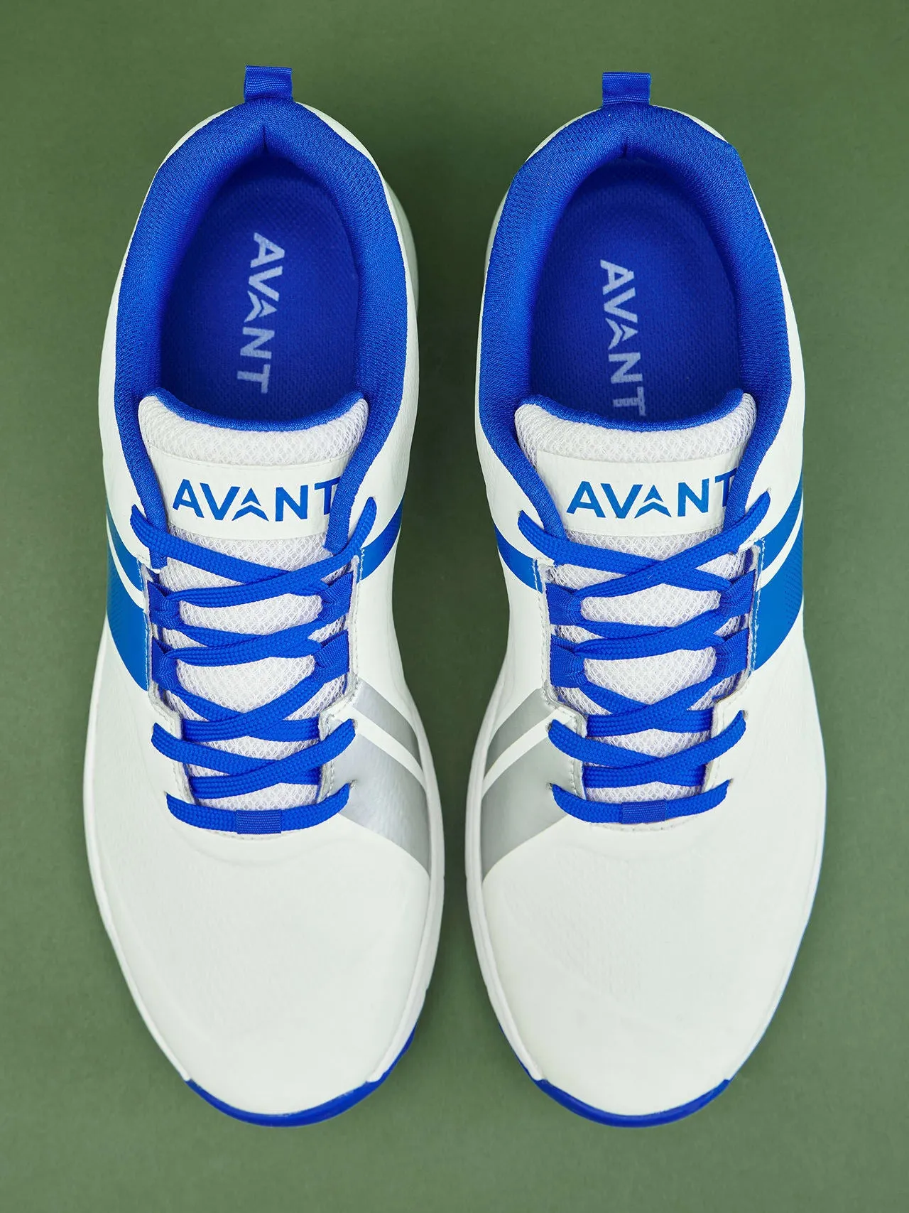 Avant Men's PaceMax Cricket Shoes-White/Blue