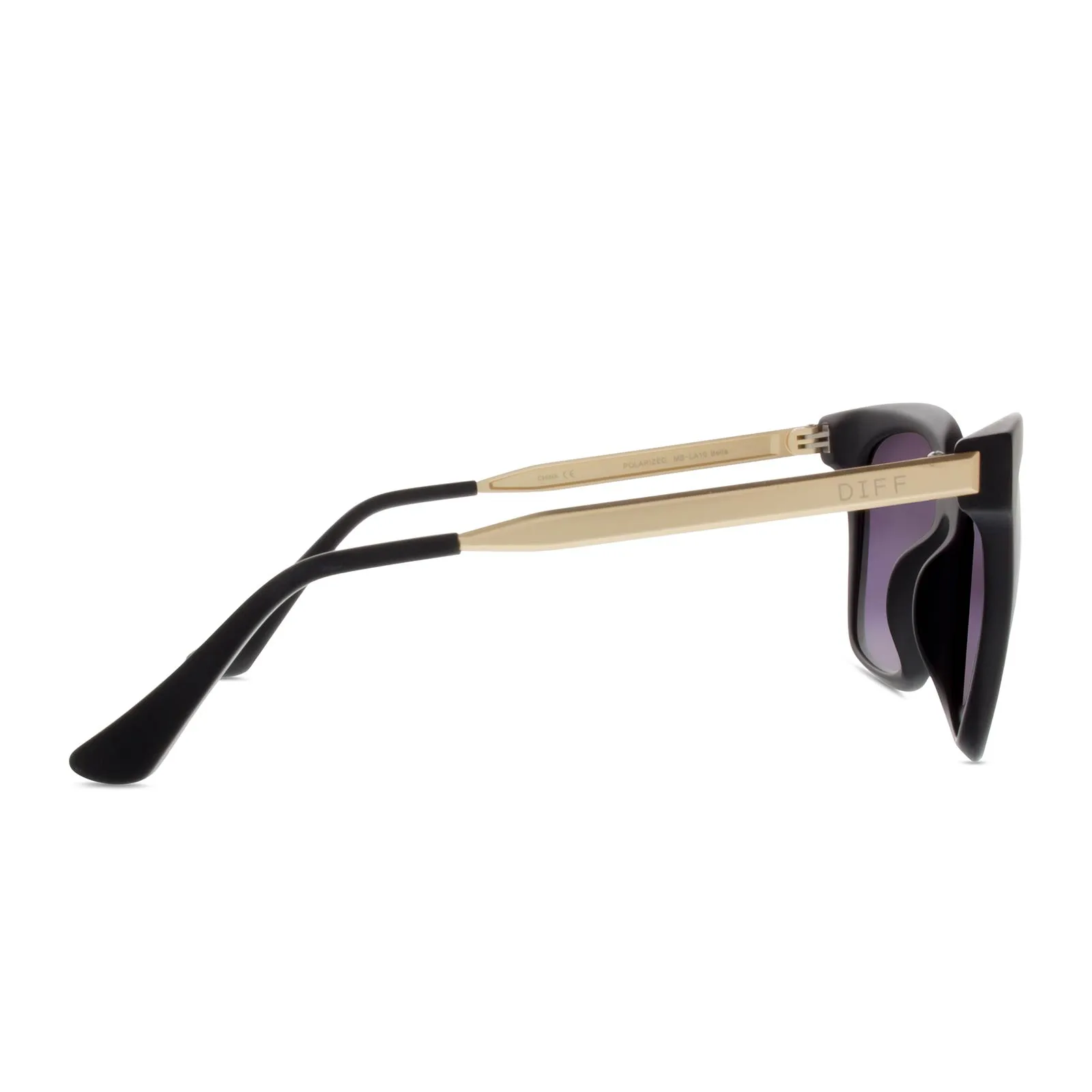 BELLA - MATTE BLACK   PINK MIRROR   POLARIZED SUNGLASSES