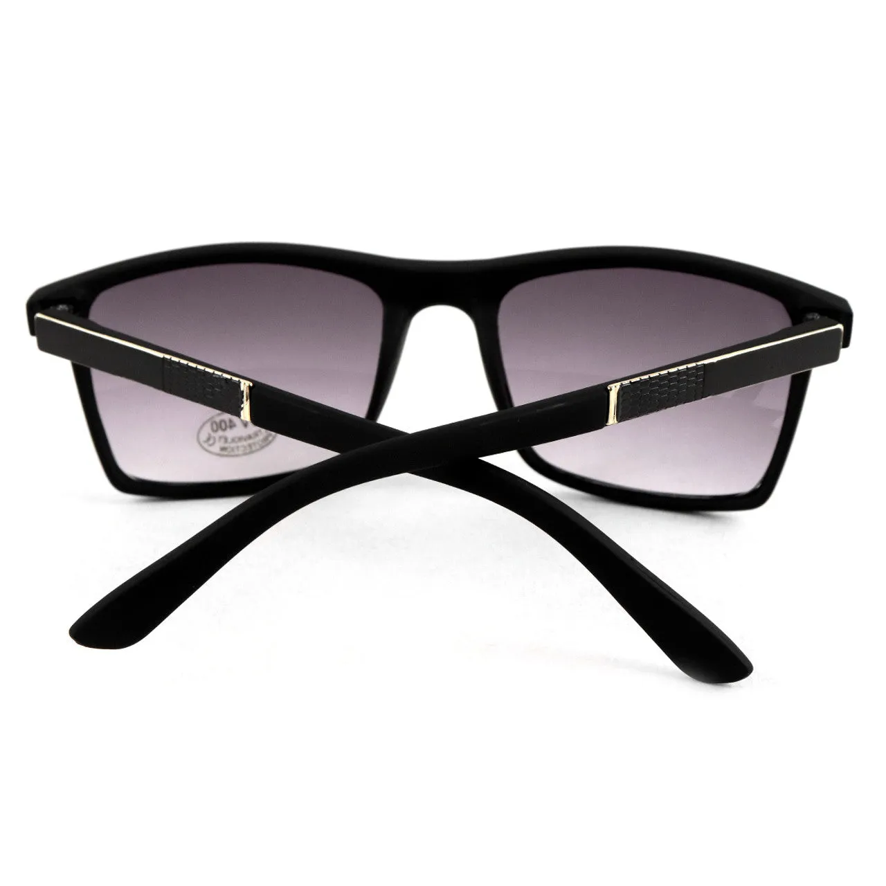 Black Matte Rectangle Sunglasses