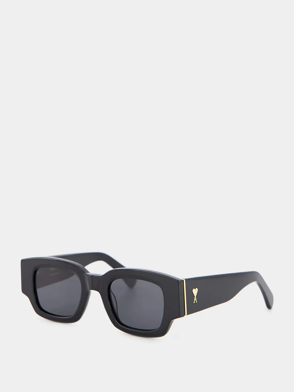 Black Square-Frame Sunglasses