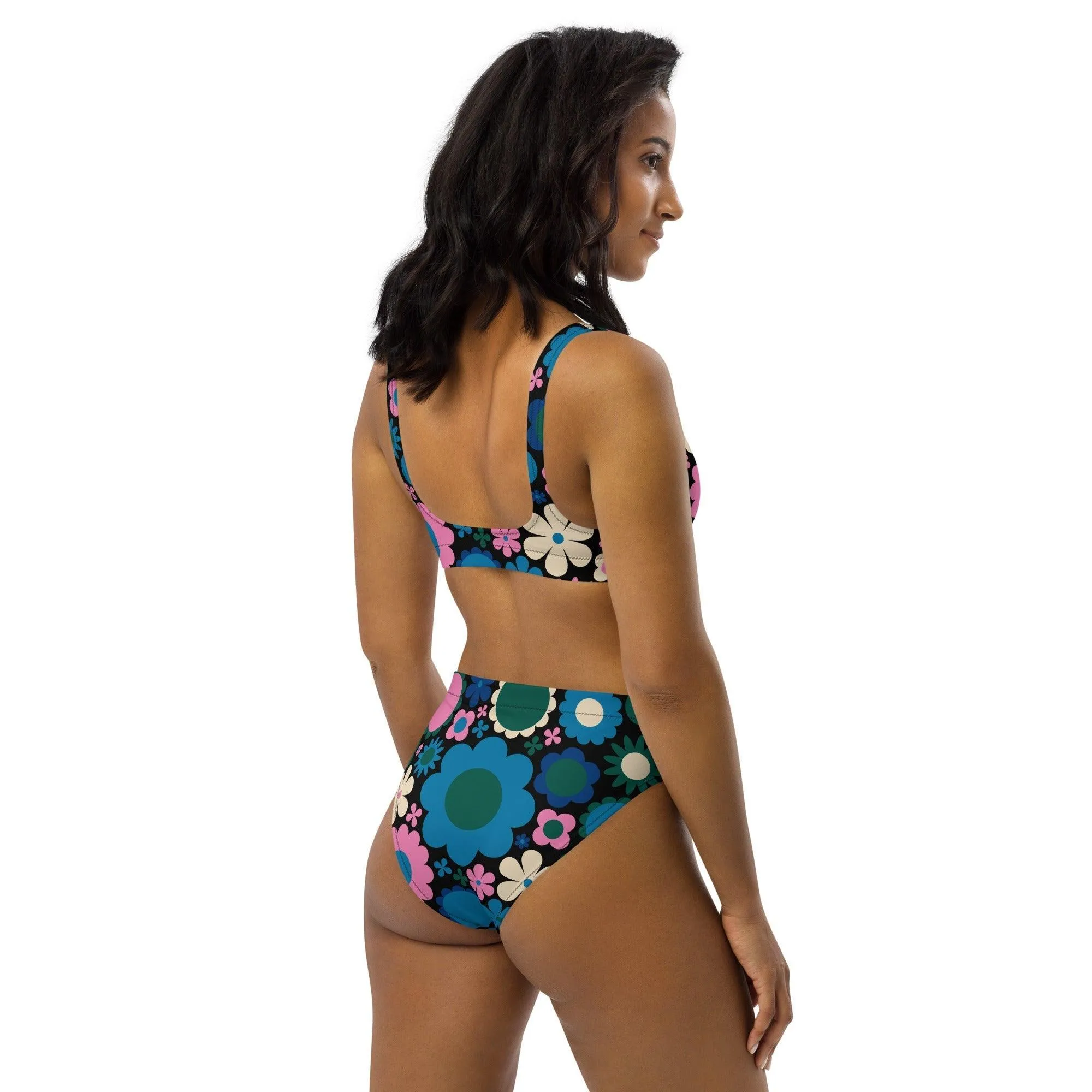 BLOOMPOP blue pink - Bikinis made of recycled material