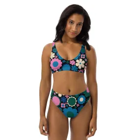 BLOOMPOP blue pink - Bikinis made of recycled material
