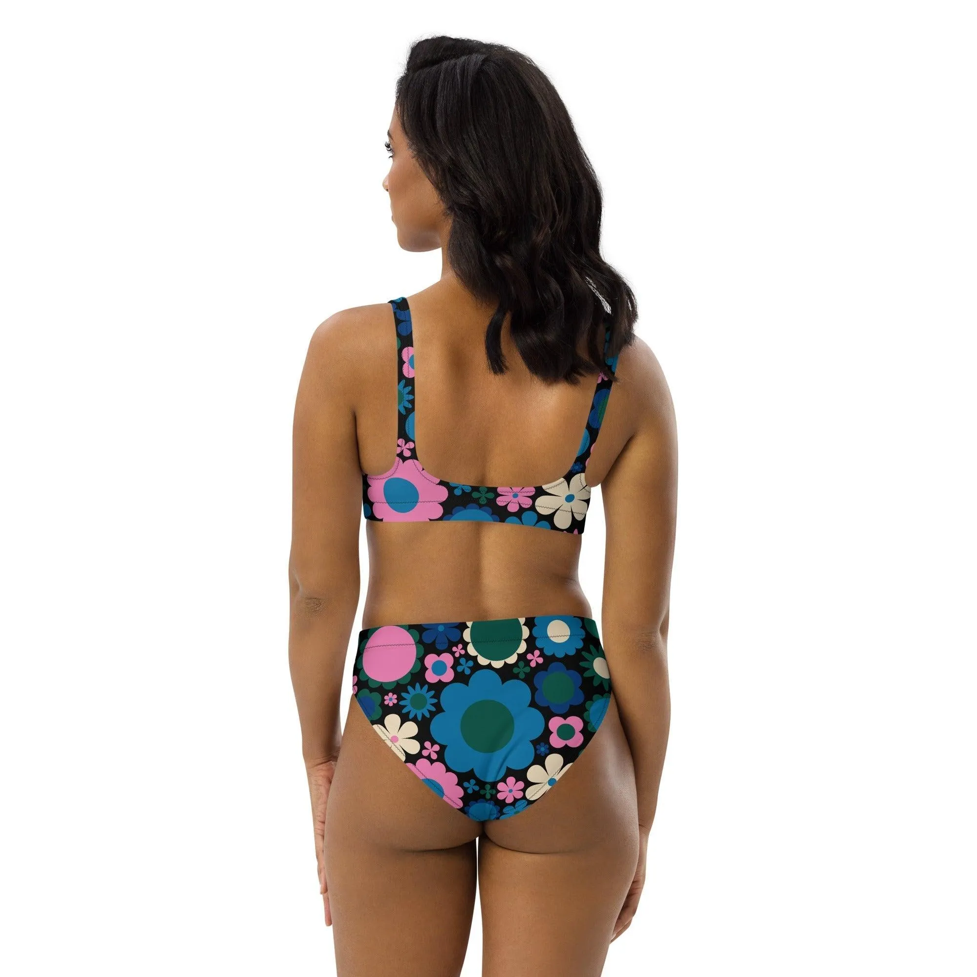 BLOOMPOP blue pink - Bikinis made of recycled material