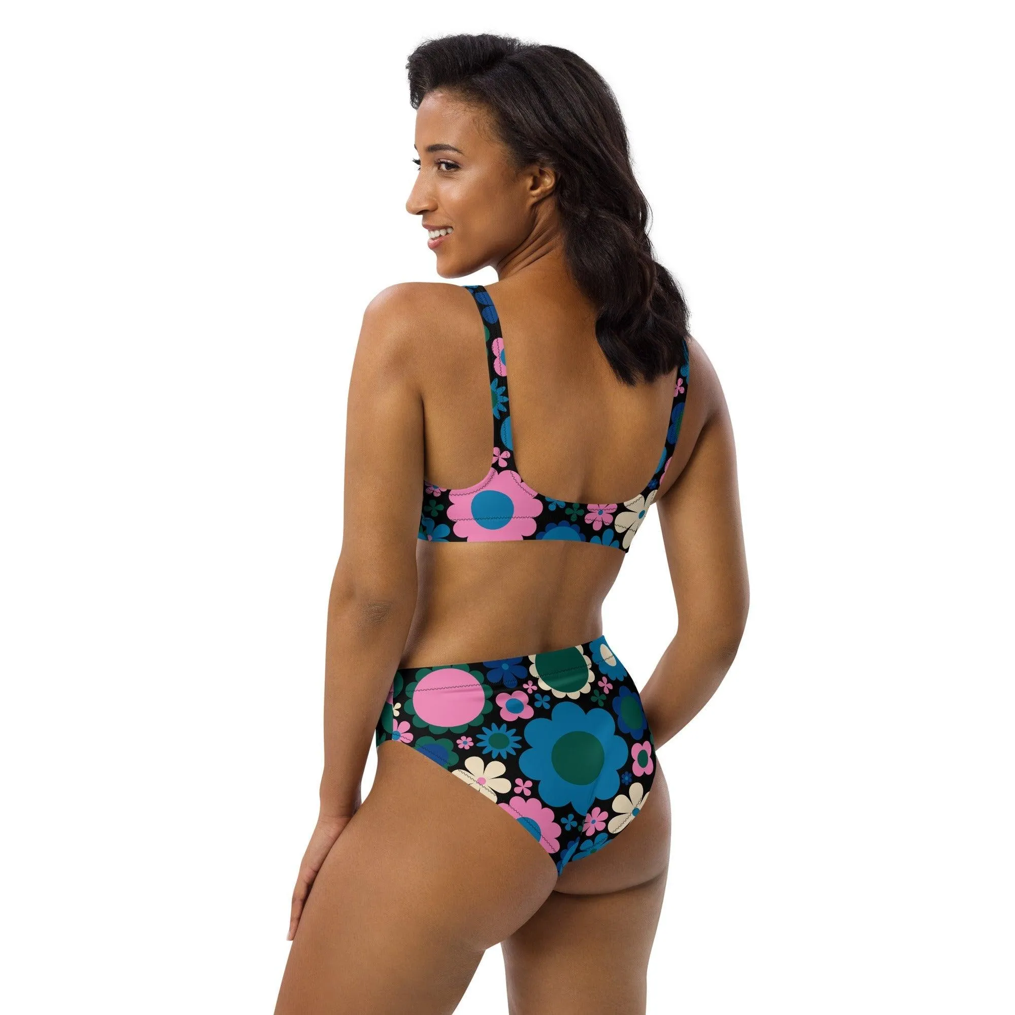 BLOOMPOP blue pink - Bikinis made of recycled material