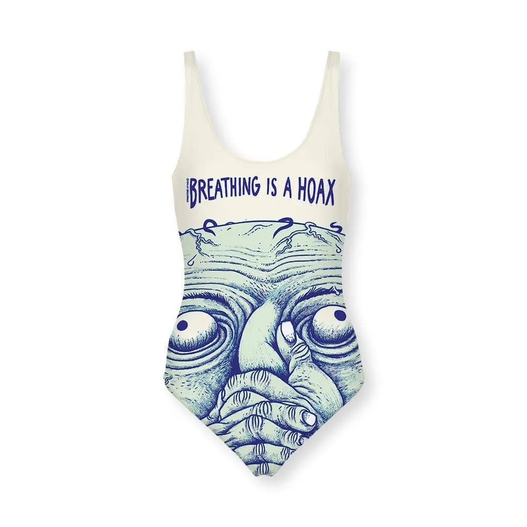 Breathing is a Hoax Women's One Piece Swimsuit