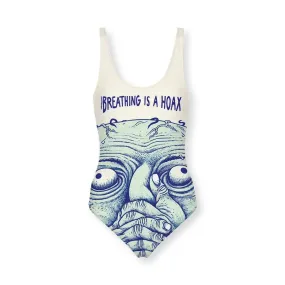 Breathing is a Hoax Women's One Piece Swimsuit
