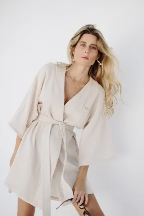 Camillo Bubble Wrap Robe - Nude