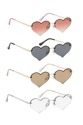 Chic Fashion Heart Sunglasses