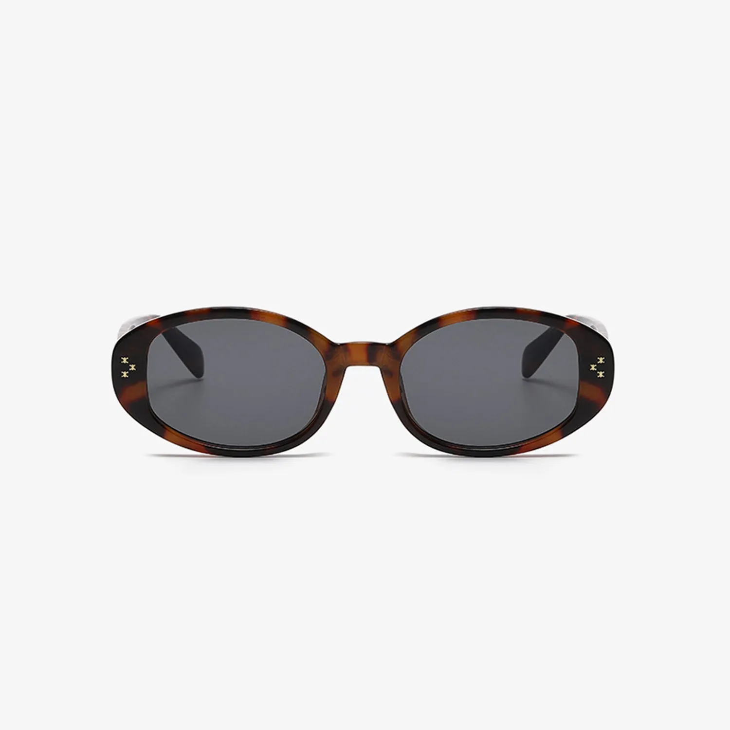 Classic Oval Tortoise Shell Sunglasses – Chic and Timeless Sun Protection