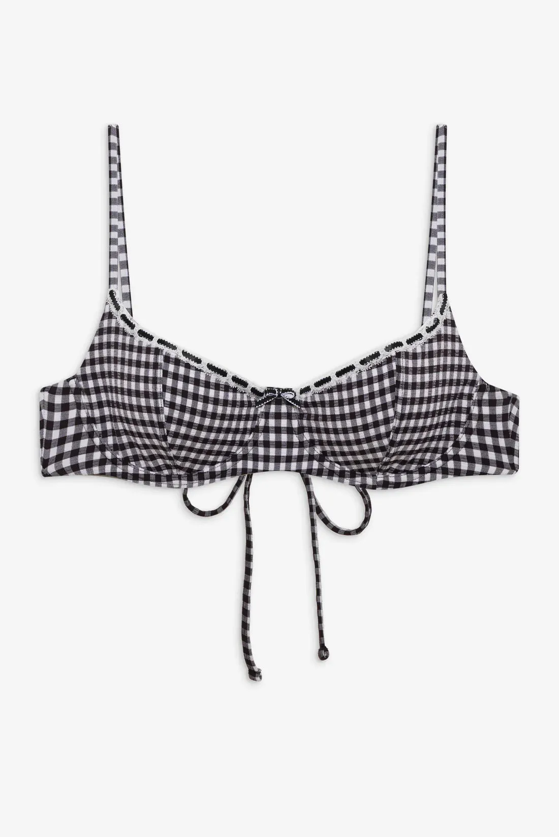 Cola Gingham Underwire Bikini Top