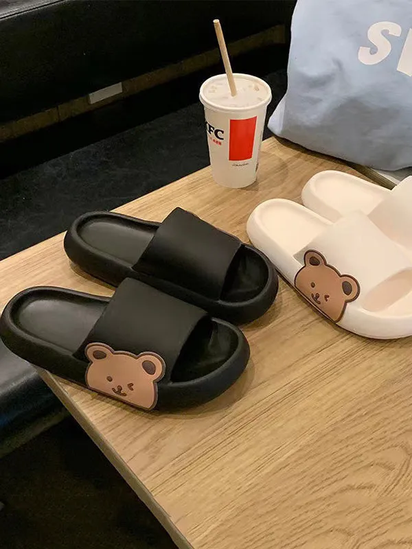 Cute Side Bear Lounge Slippers