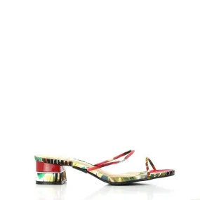 Dalessi Dejavu Red Floral Slides