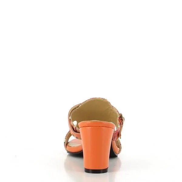 Dalessi Pinta Orange & Multi Colour Slides
