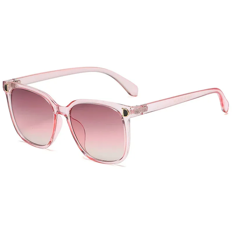 Fashion Oversized Sunglasses Woman Vintage Square Frame Shades
