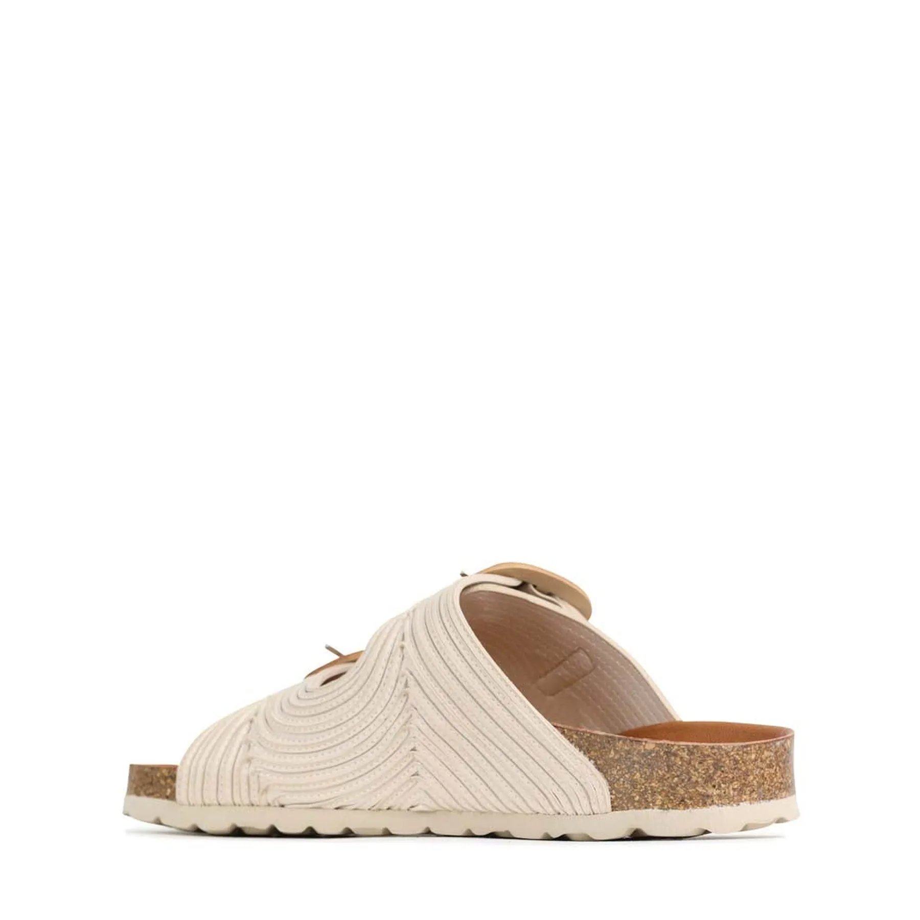 GIANA LEATHER SLIDE SANDALS