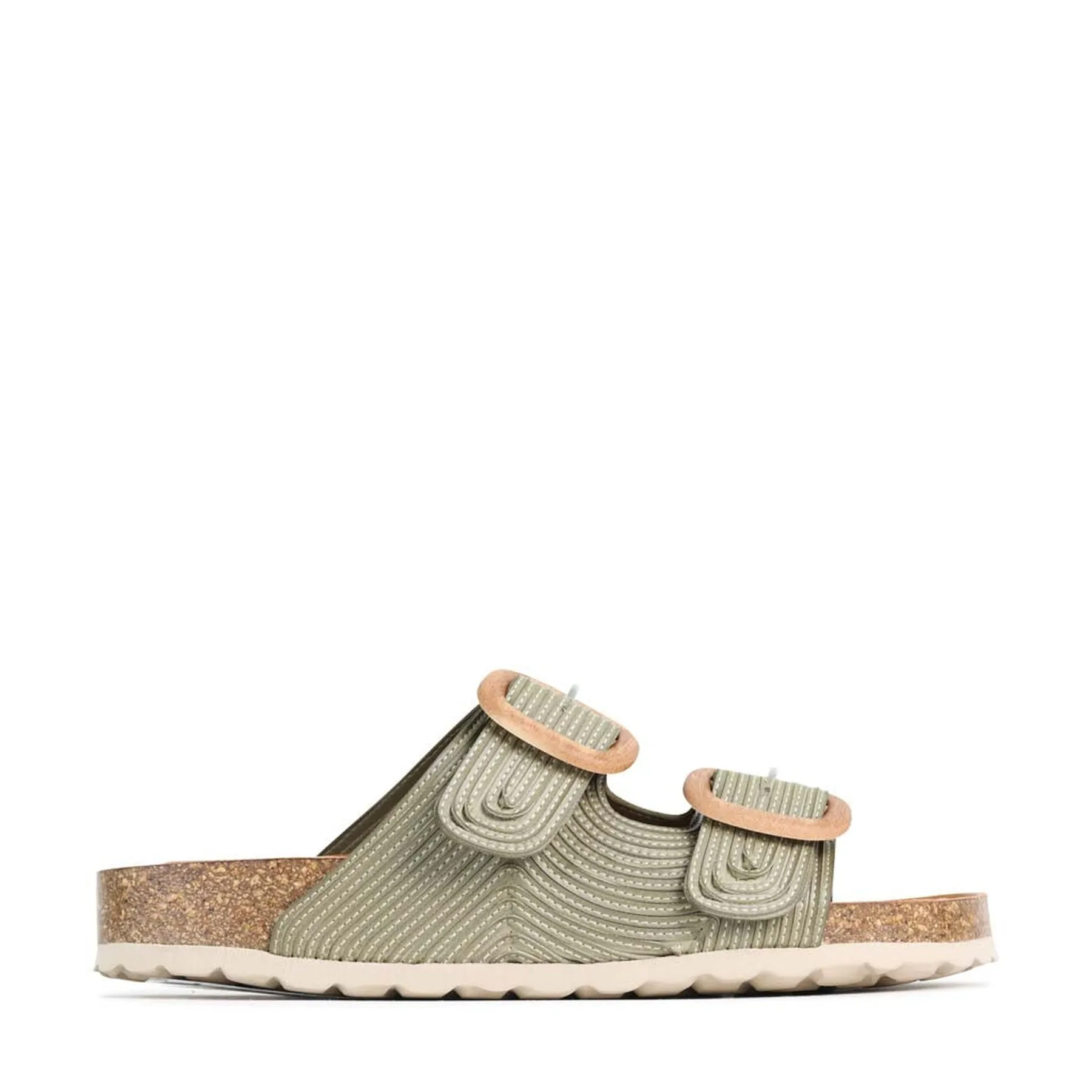 GIANA LEATHER SLIDE SANDALS