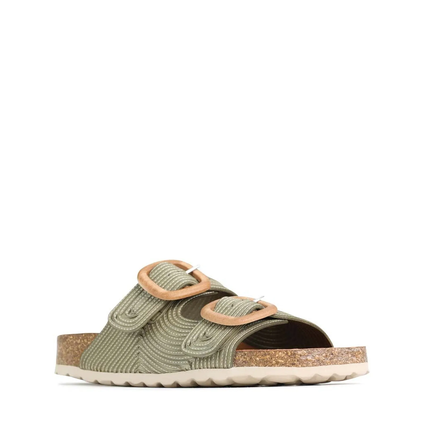 GIANA LEATHER SLIDE SANDALS