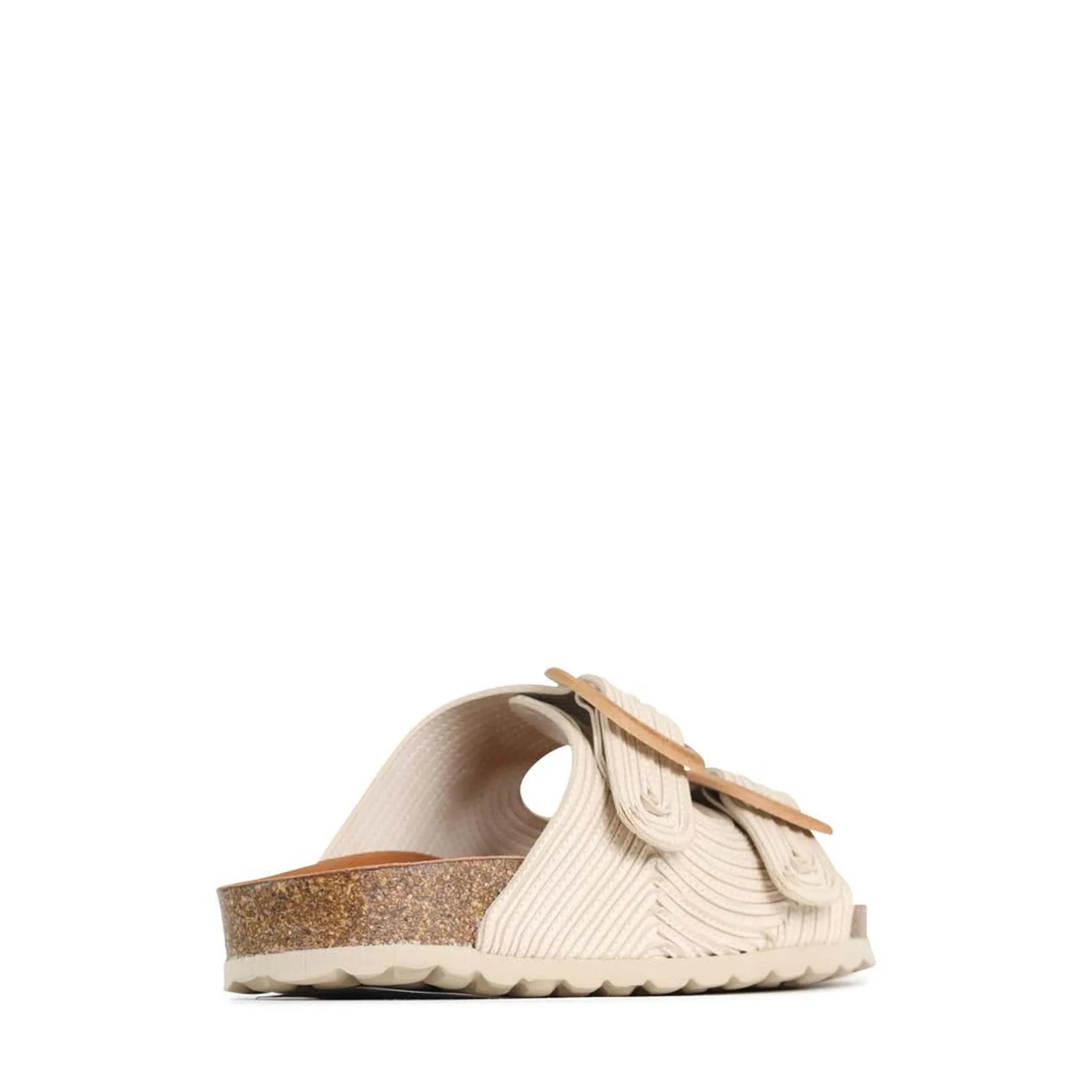 GIANA LEATHER SLIDE SANDALS