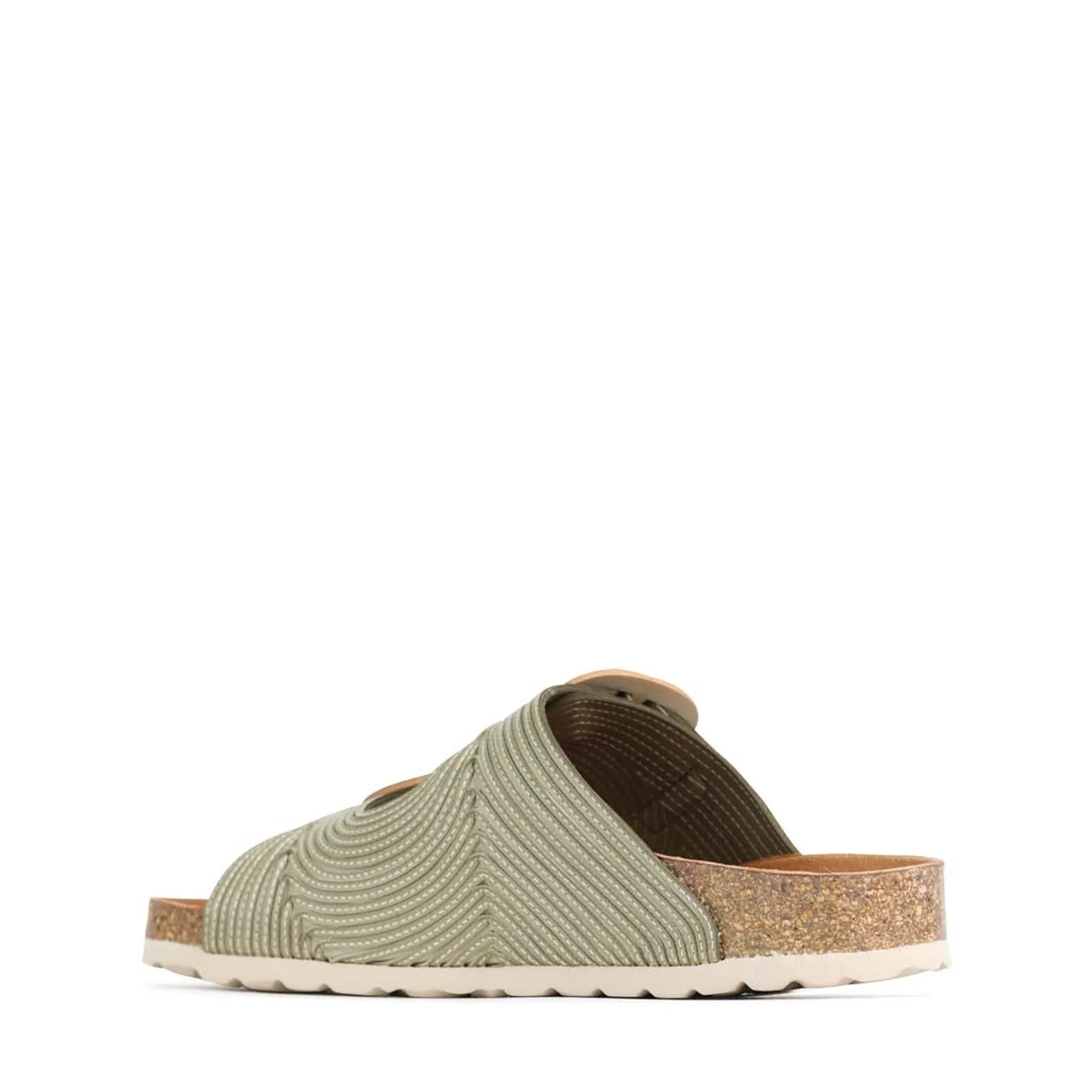 GIANA LEATHER SLIDE SANDALS