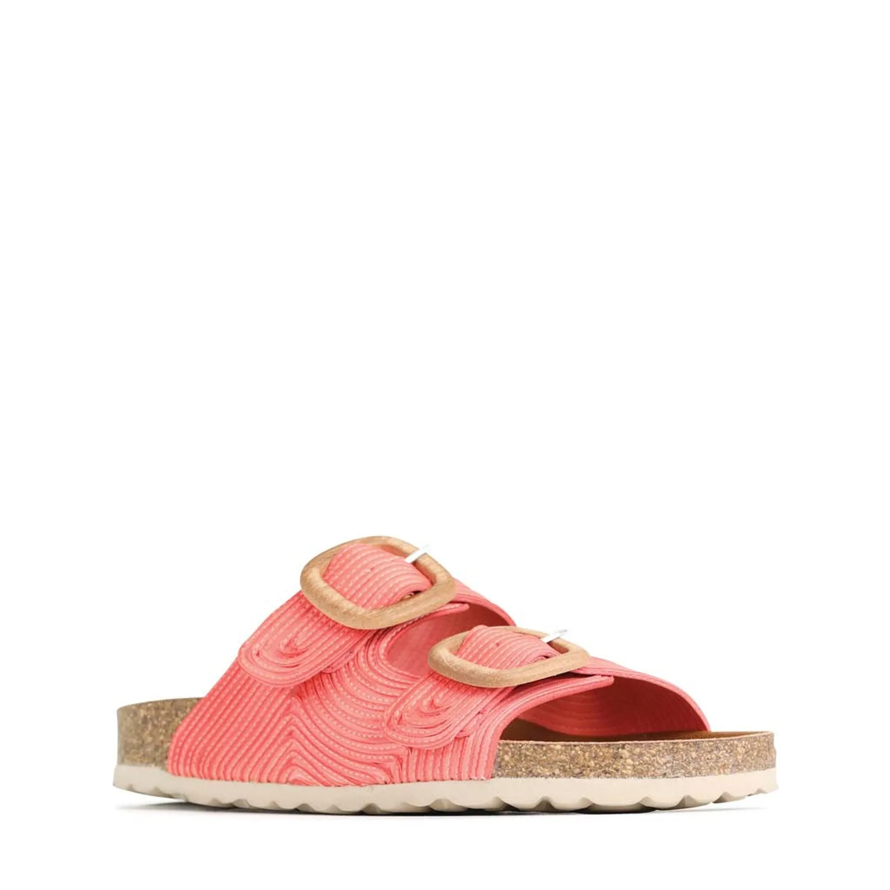 GIANA LEATHER SLIDE SANDALS
