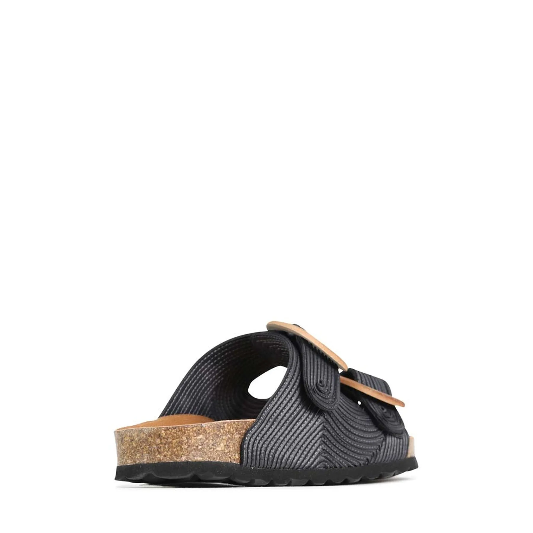 GIANA LEATHER SLIDE SANDALS