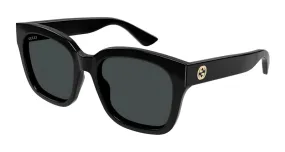 Gucci Gg Logo Square Sunglasses Black