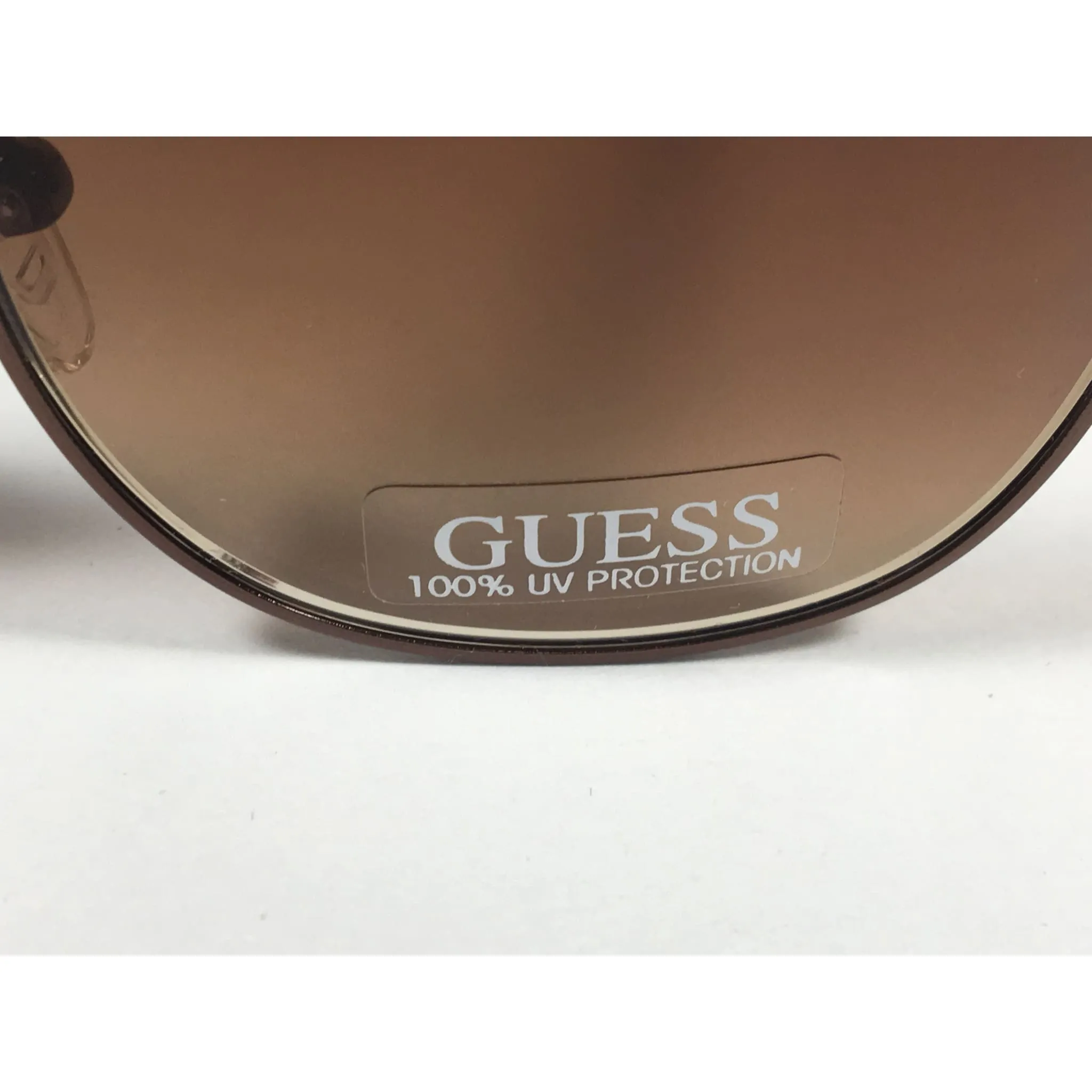 Guess Square Club Sunglasses Brown Wood Havana Frame Brown Gradient Lens GF0170 49F