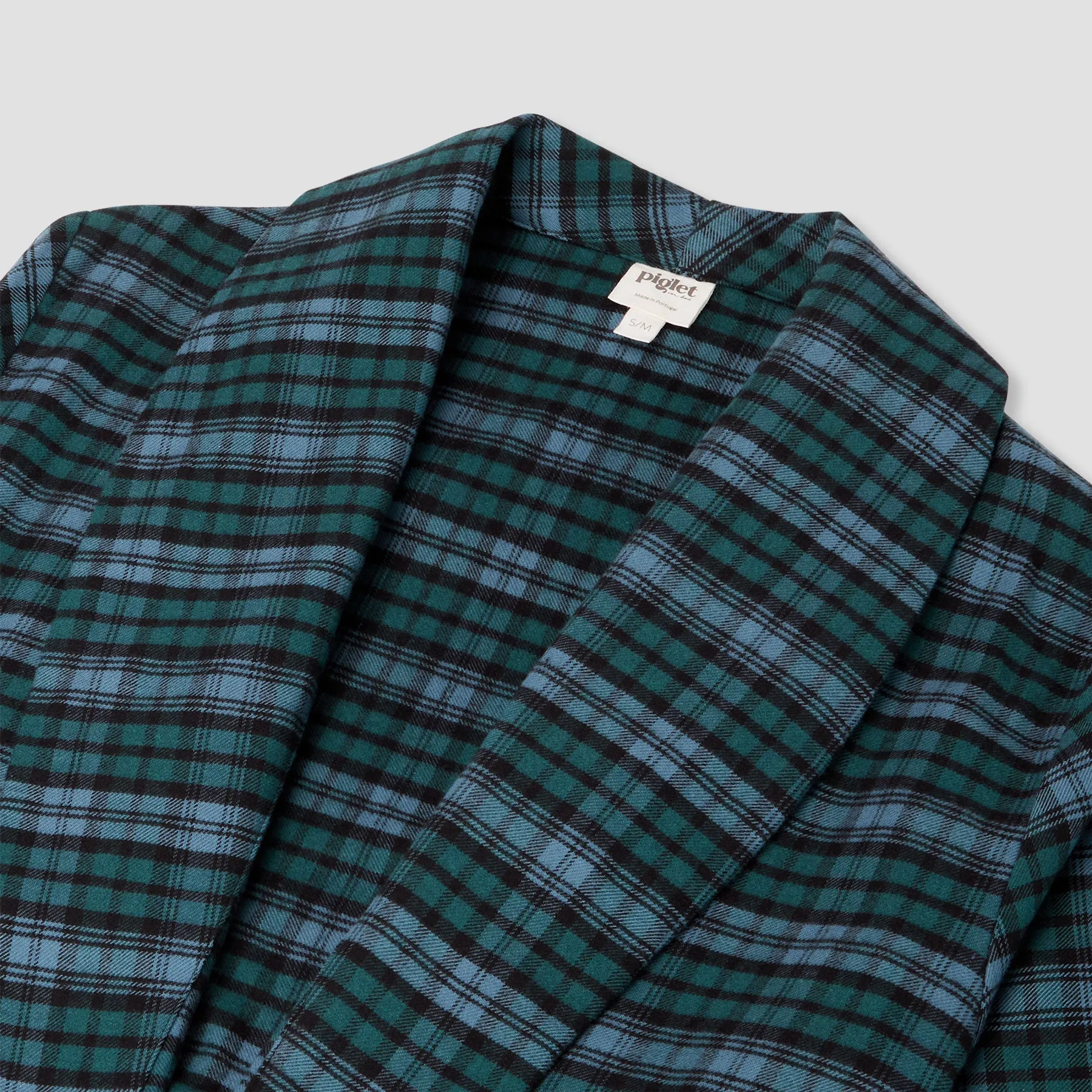 Heathcliff Plaid Flannel Cotton Robe