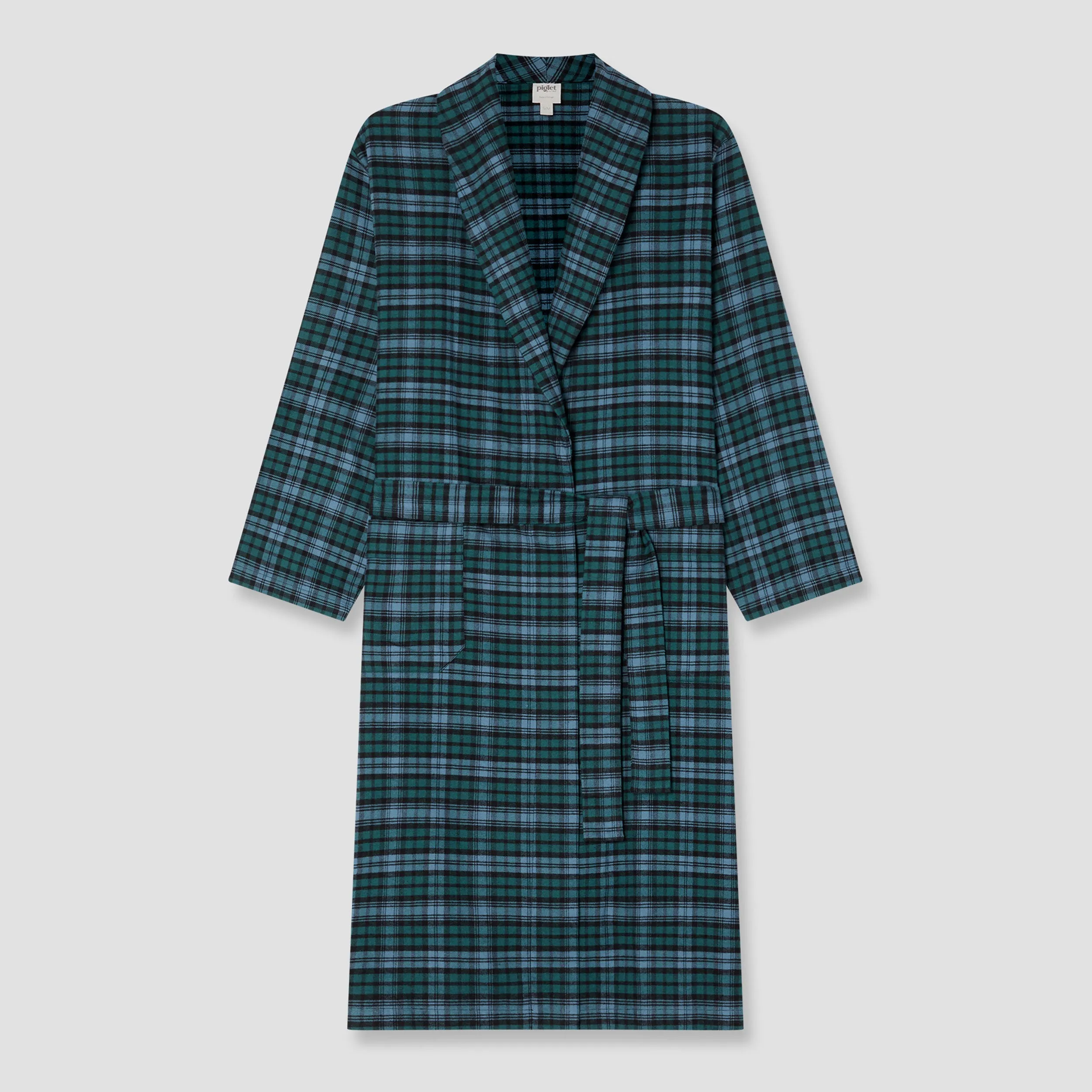 Heathcliff Plaid Flannel Cotton Robe