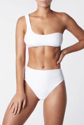 High Waist Bikini Bottom - White