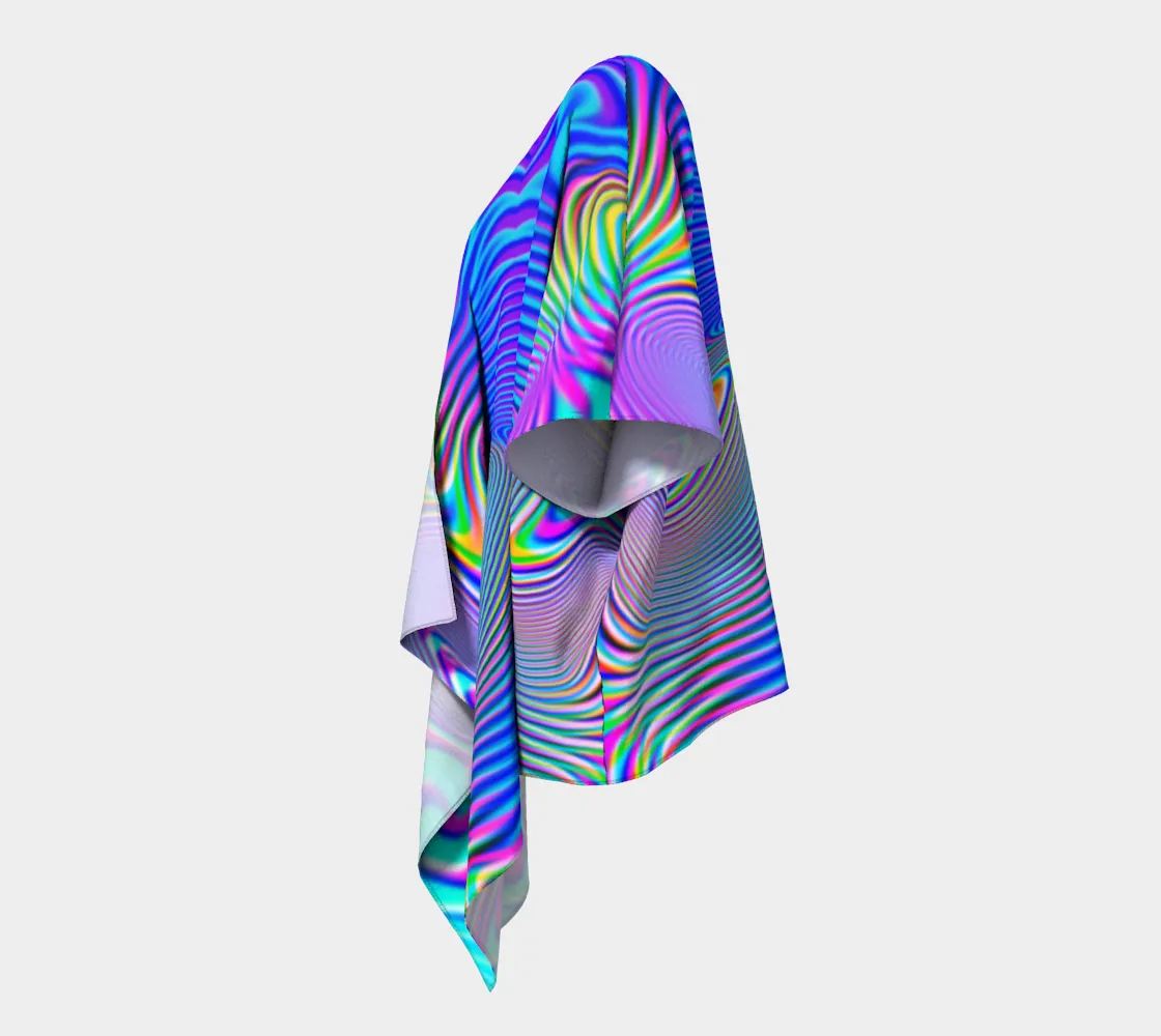 Holowave Draped Kimono