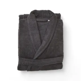 Hotel Luxury Towelling Bathrobe Charcoal