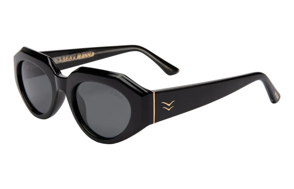 I-SEA - HANNA SUNGLASSES CAVIAR SMOKE