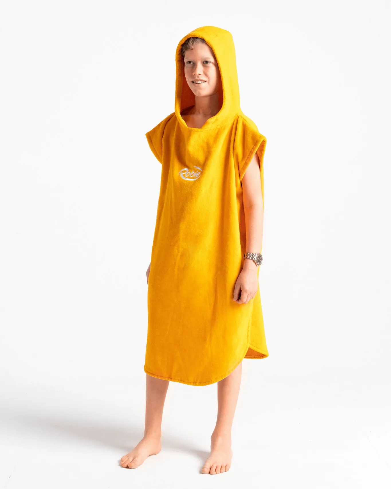 Junior Original-Series Short Sleeve Changing Robe in Saffron