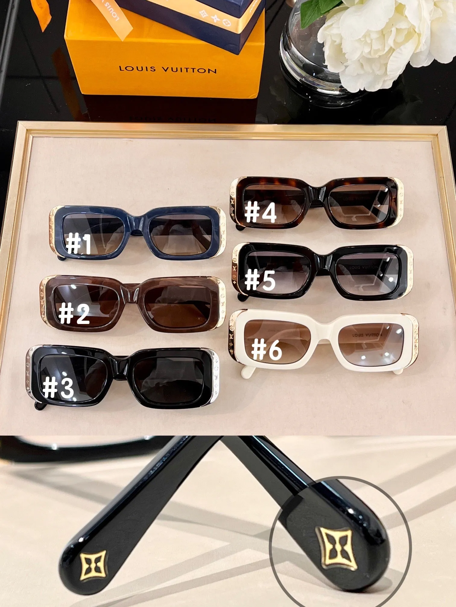 JW607 LB Moon Square Sunglasses / 53x17x145cm