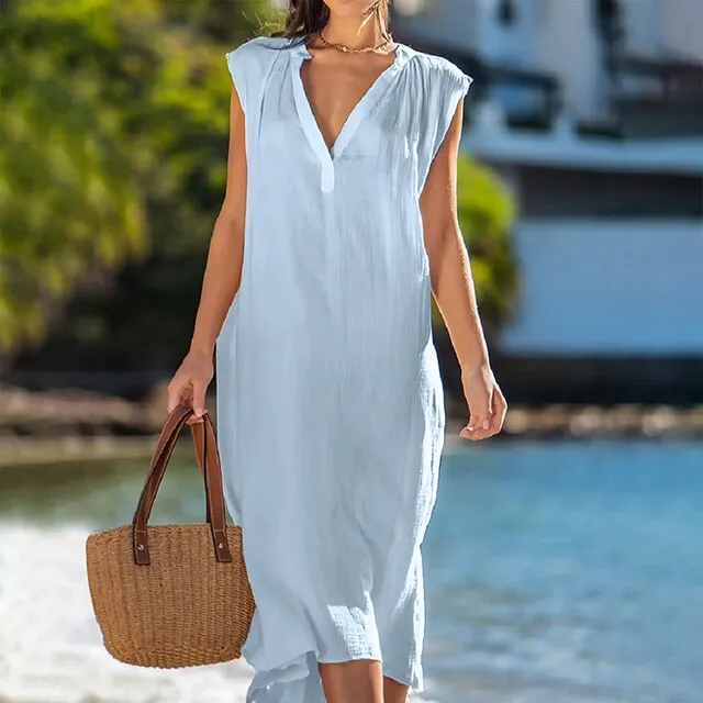 Karolina - Robe avec col en V