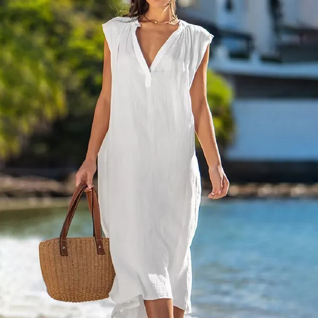 Karolina - Robe avec col en V