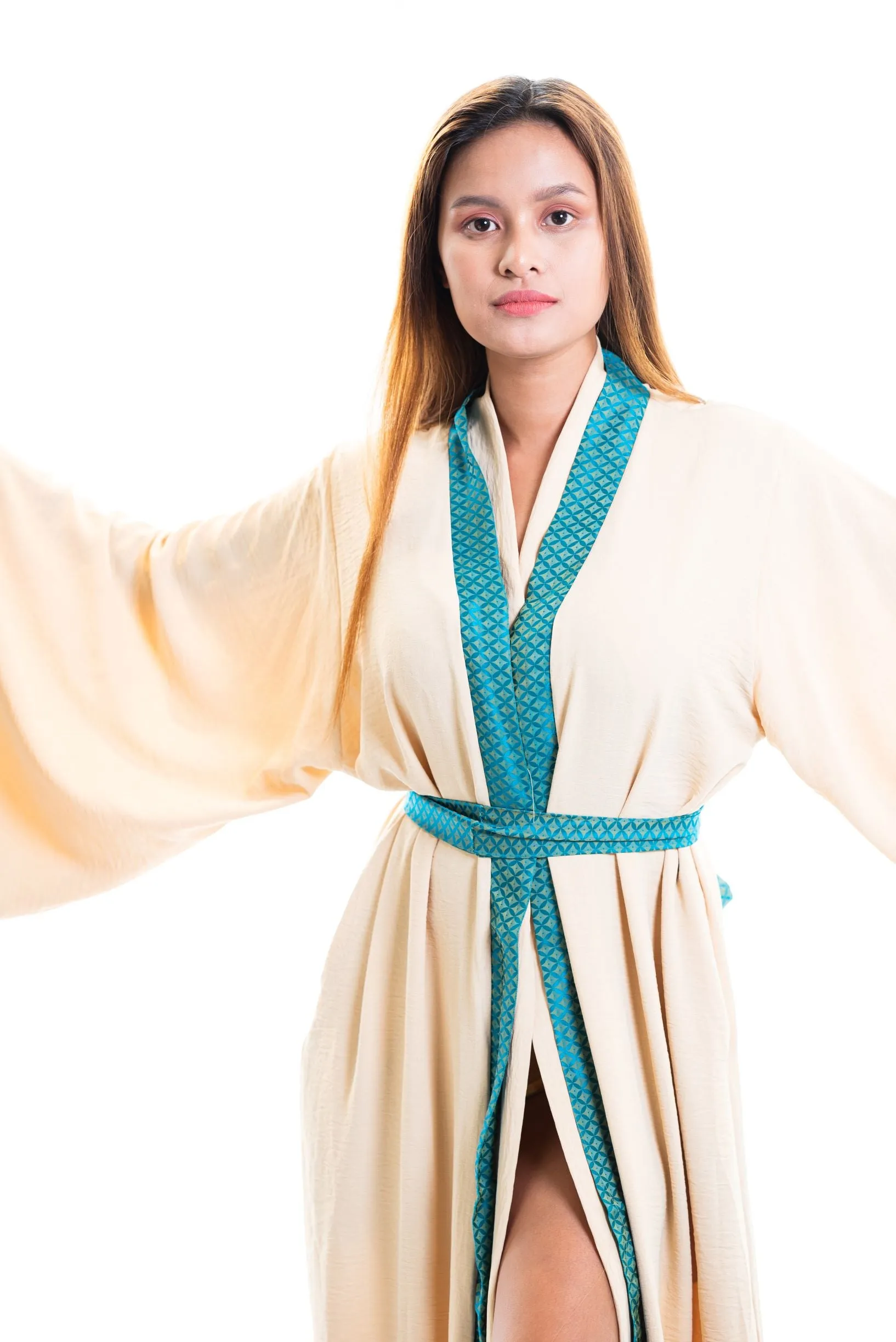 Kiara cotton kimono robe