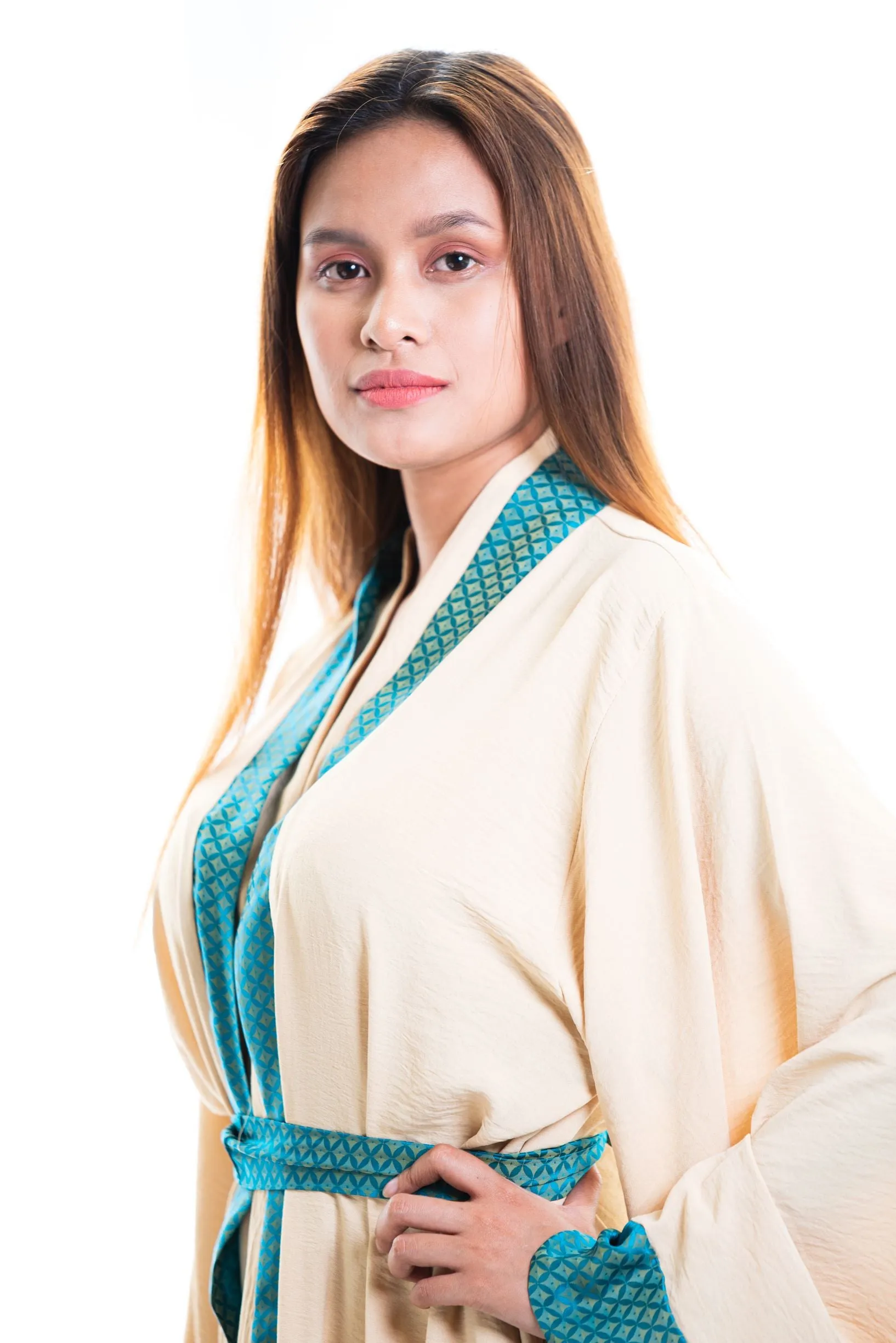 Kiara cotton kimono robe