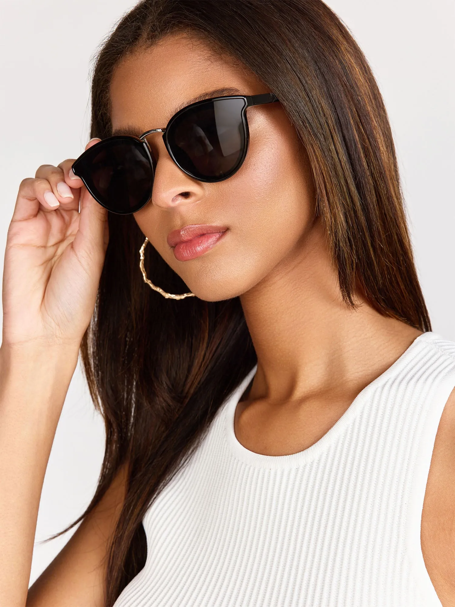 Lens Over Frame Round Sunglasses
