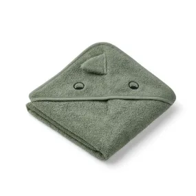 Liewood Albert Baby towel in Dino Green Faune