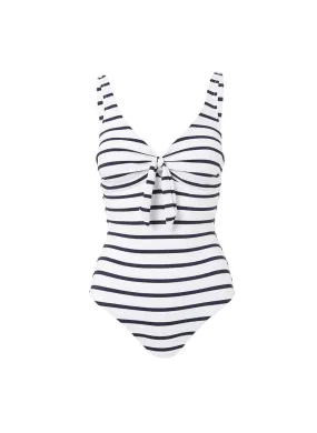 Lisbon Marine Over The Shoulder Knot Supportive Swimsuit