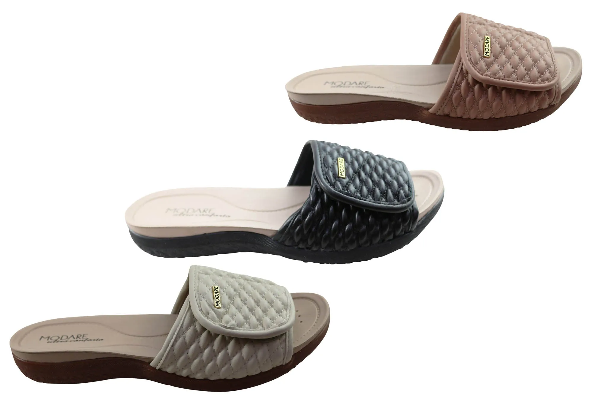Modare Ultraconforto Jacinda Womens Comfort Adjustable Slides Sandals