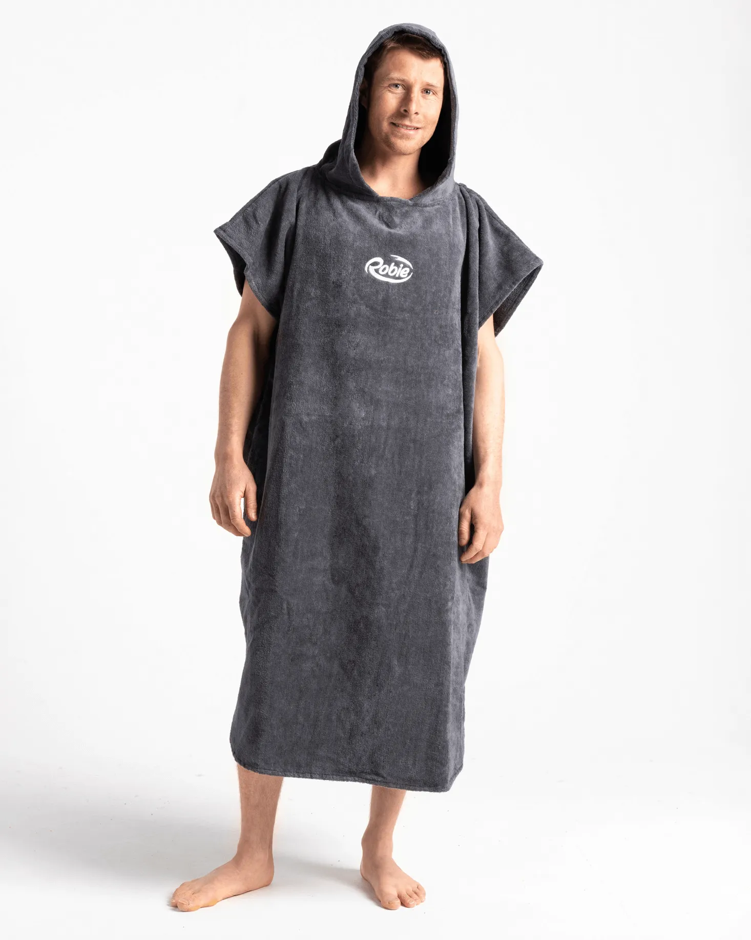 Original-Series Short Sleeve Changing Robe in Steel Grey