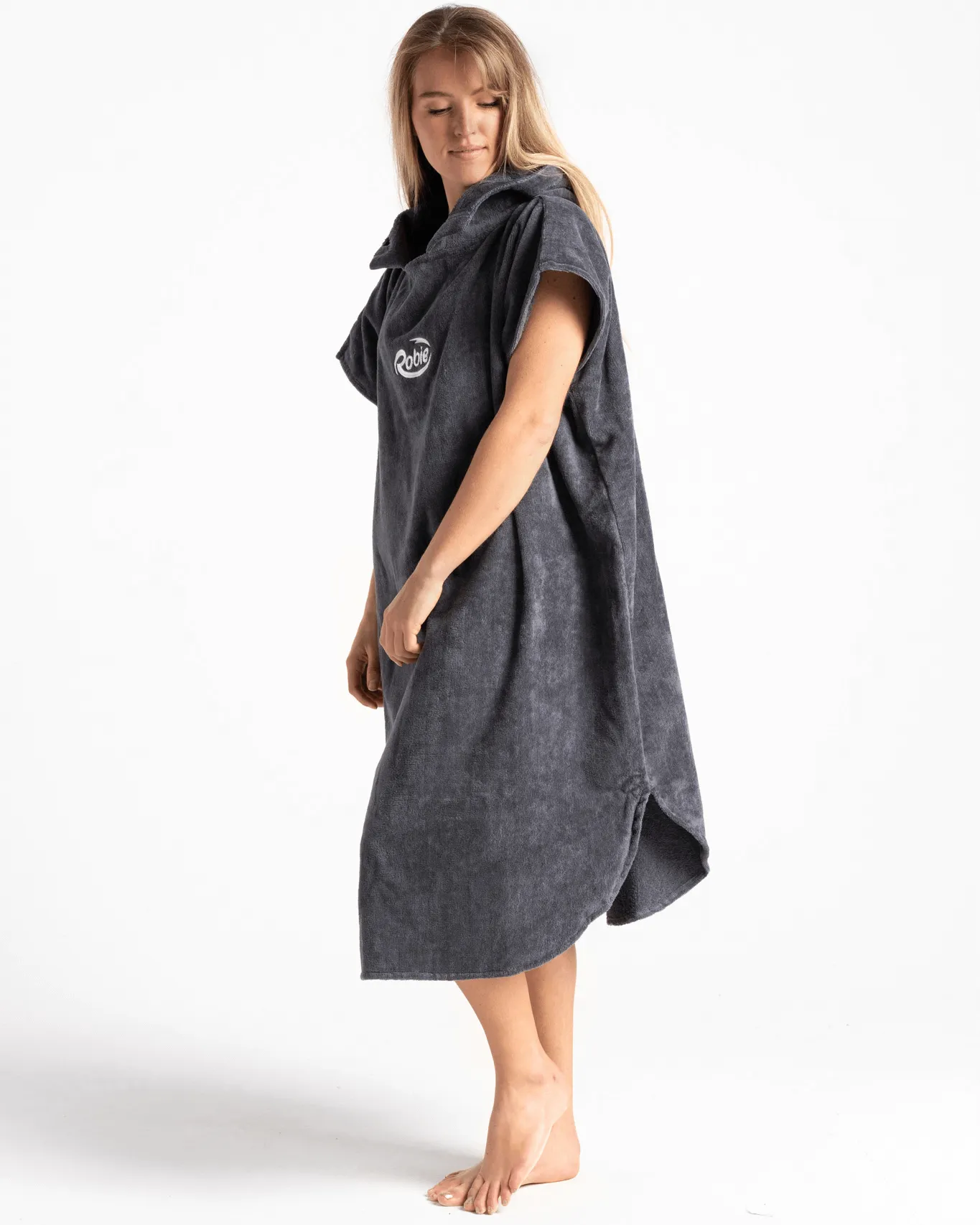 Original-Series Short Sleeve Changing Robe in Steel Grey
