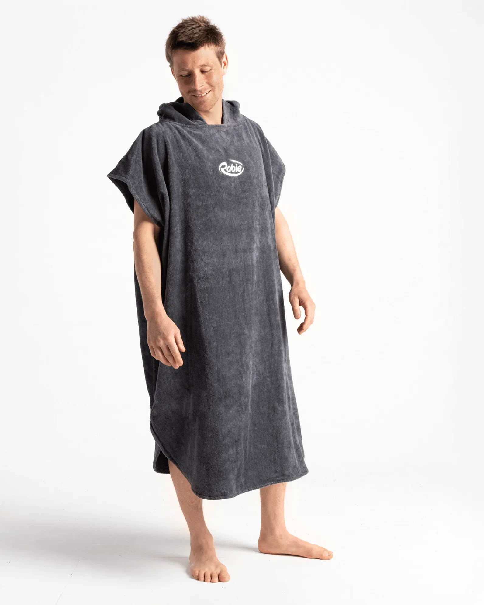Original-Series Short Sleeve Changing Robe in Steel Grey