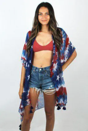 Patriotic Beach Cover-up