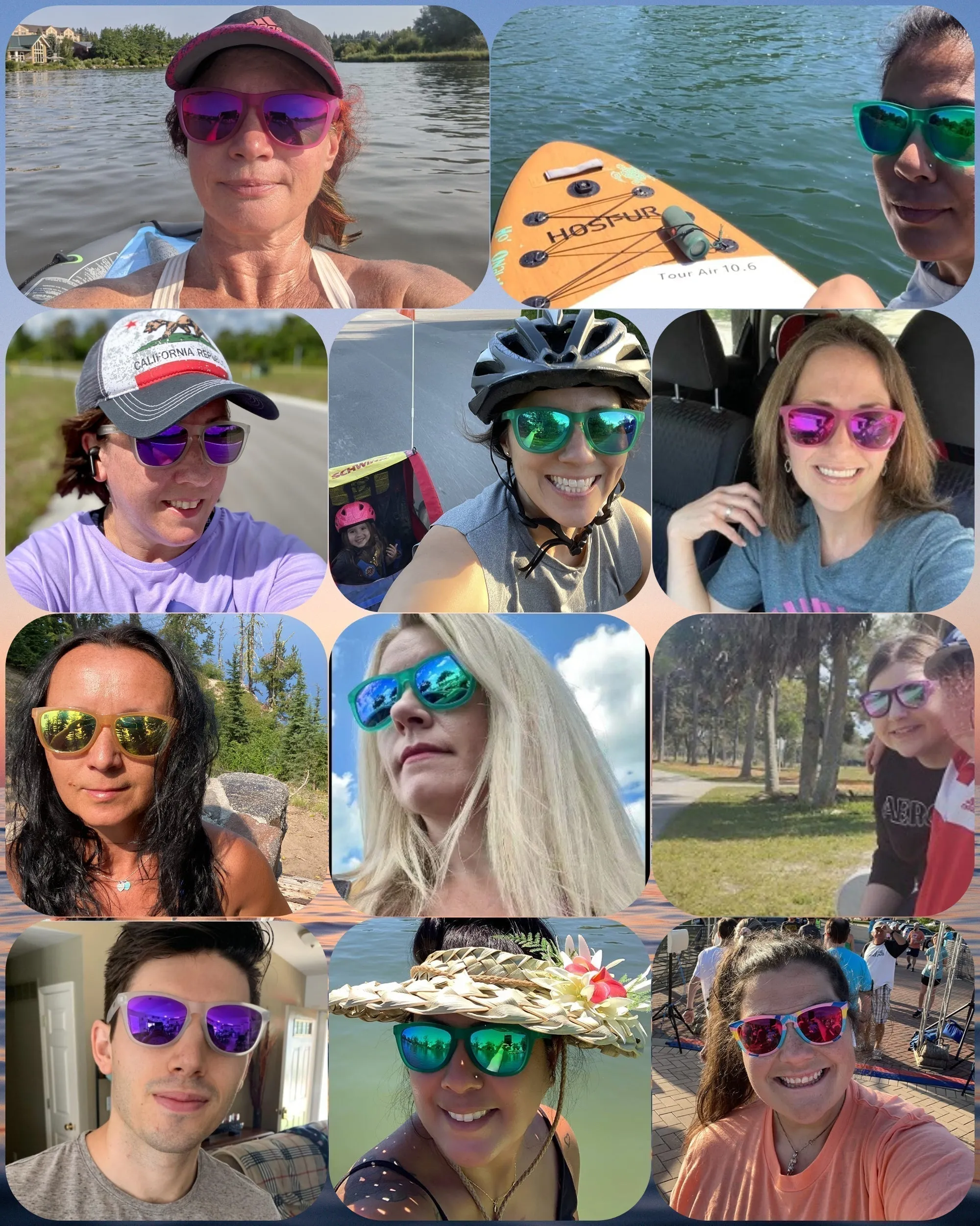 Polarized Sports Sunglasses with Full Mirror Lens YS009-C9